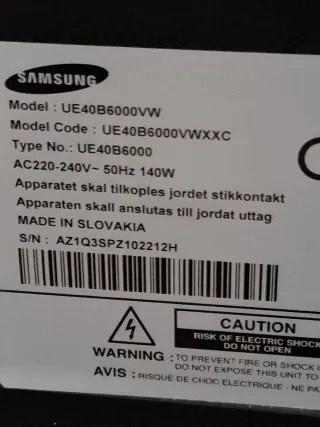 Televisor Samsung Negro