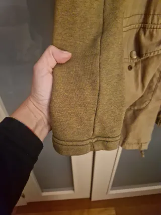 Parka Topshop militar capucha verde