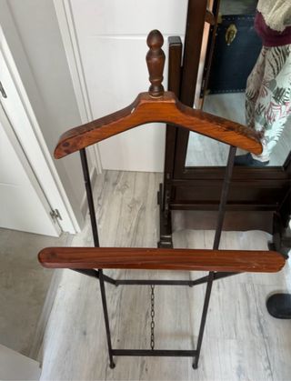 Galan de noche madera y metal x 2