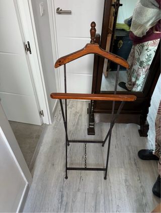 Galan de noche madera y metal x 2