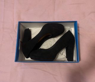 Tacones Marypaz Ante Negro Talla 37