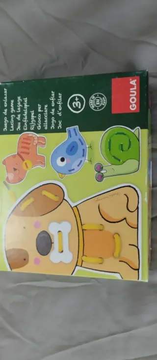 Juego educativo Goula de ensartar animales