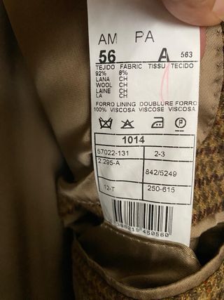 Blazer Cortefiel cuadros