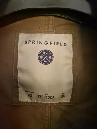 Cazadora estilo militar beige/verde