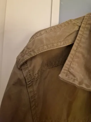 Cazadora estilo militar beige/verde