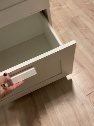 Mueble de salón blanco madera