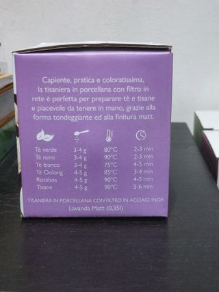 Tisaniera La Via del Tè con infusore stile NINFEA