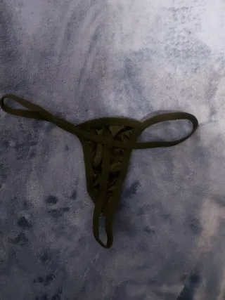 Vestido asiático negro con tanga sexy