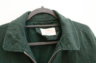 Cazadora Zara Lino Verde Talla M