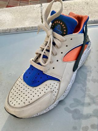 Nike Air Huarache Talla 42 Beige/Azul