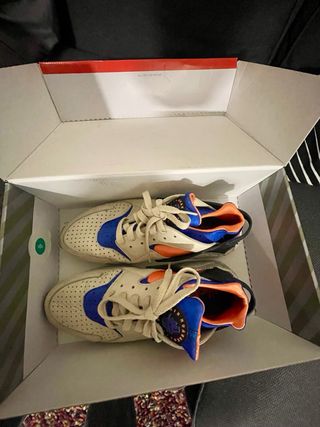 Nike Air Huarache Talla 42 Beige/Azul