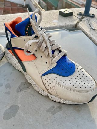 Nike Air Huarache Talla 42 Beige/Azul