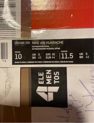 Nike Air Huarache Talla 42 Beige/Azul