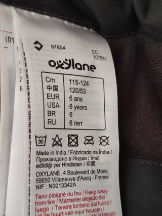 Pantalón de esquí niño 6 años