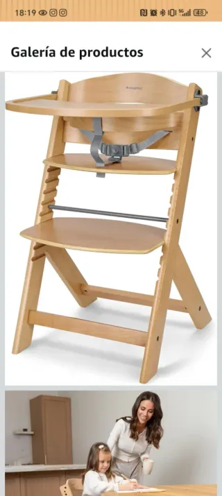 Trona Evolutiva Madera KikkaBoo NORDY