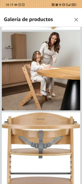 Trona Evolutiva Madera KikkaBoo NORDY