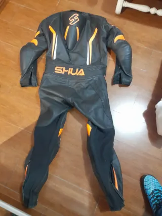 Traje de moto Shua Infinity Negro Naranja