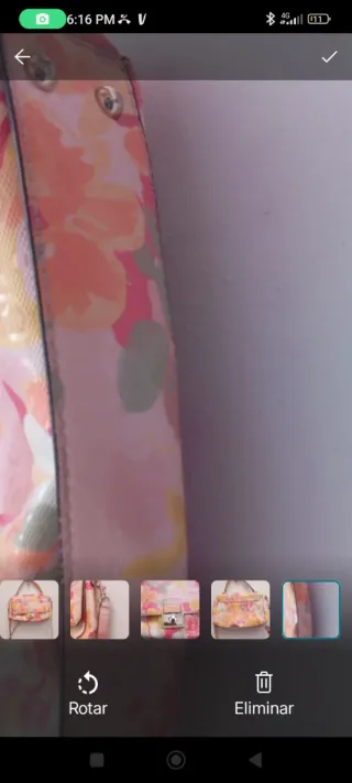 Bolso de mano floral