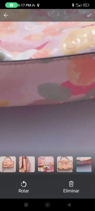 Bolso de mano floral