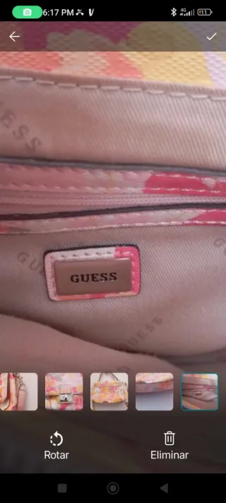 Bolso de mano floral