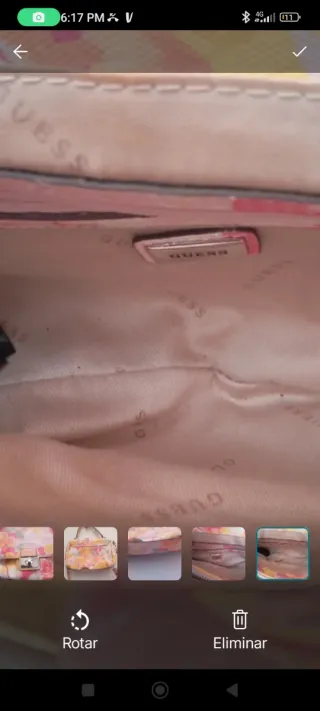 Bolso de mano floral