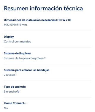 Horno Balay Profesional 508