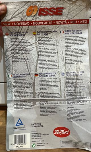 Cadenas de nieve textiles Isse Talla 62