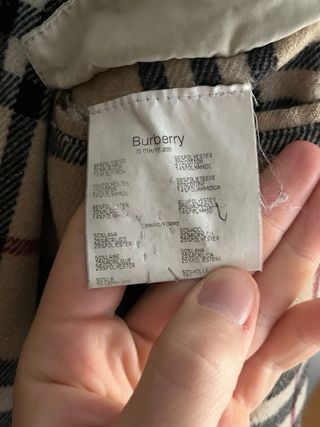 Parka Burberry Beige Clásica