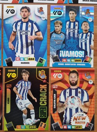 Cromos REAL SOCIEDAD. Liga 2025 2026 Adrenalyn XL