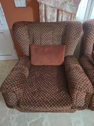 Sofá y sillones de tela