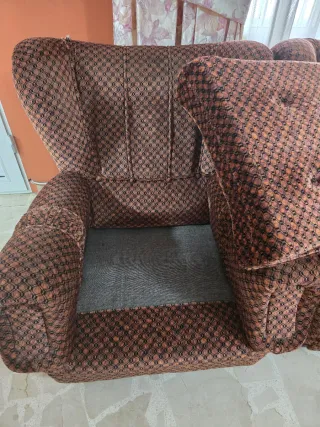 Sofá y sillones de tela