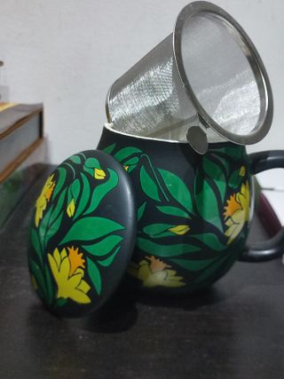 Tisaniera La Via del Tè con infusore Stile LIBERTY