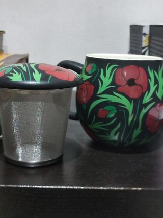 Tisaniera La Via del Tè con infusore Stile LIBERTY