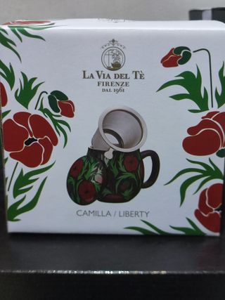 Tisaniera La Via del Tè con infusore Stile LIBERTY