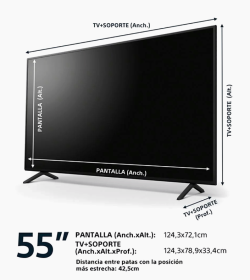 Televisor 55 " sony bravia 2018 y barra de sonido