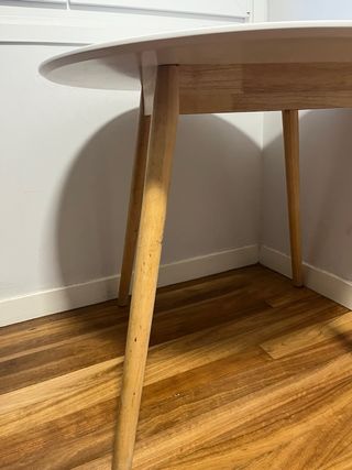 Mesa redonda Ikea blanca