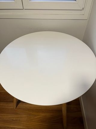 Mesa redonda Ikea blanca