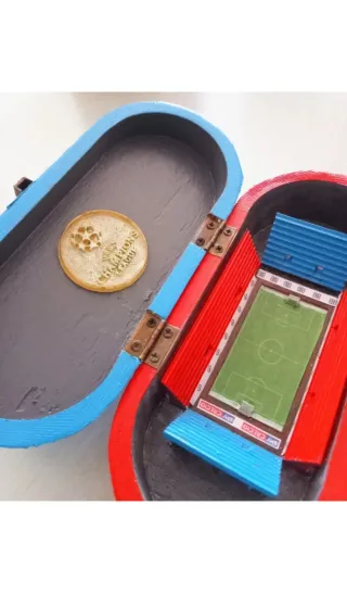 Scatola Diorama Calcio Miniatura Champions League