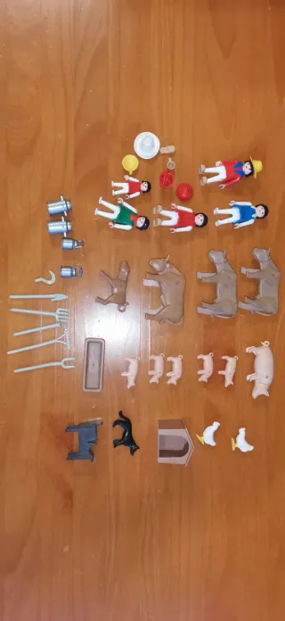 Lote Playmobil: Granja y Barco Pirata (80s-90s)