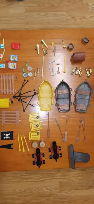 Lote Playmobil: Granja y Barco Pirata (80s-90s)