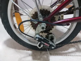 Bicicleta Plegable Roja con bolsa de transporte