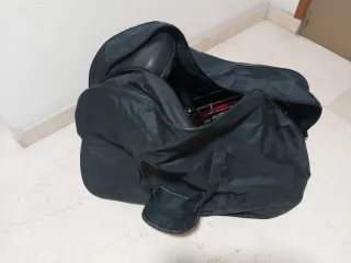 Bicicleta Plegable Roja con bolsa de transporte