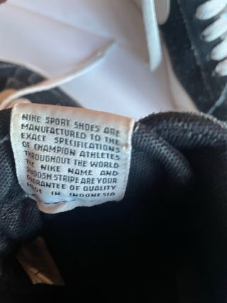 Zapatillas Nike Blazers 36.5  Negras y Blancas