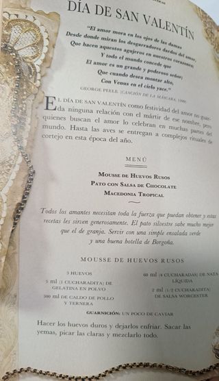 Libro "Las Recetas del Amor" de Max de Roche