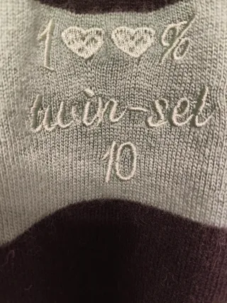 Jersey Twinset Milano Rayas Negro/Verde