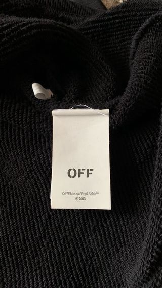 Felpa Off-White con cappuccio nera Moon Arrow