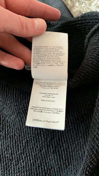 Felpa Off-White con cappuccio nera Moon Arrow