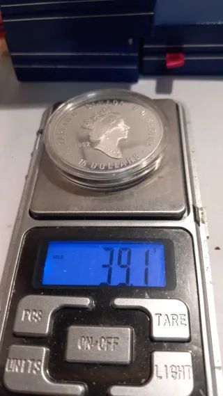 2 Monete Argento Canada 15 Dollari 1992