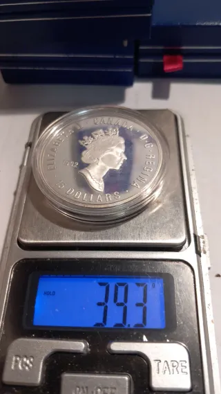 2 Monete Argento Canada 15 Dollari 1992