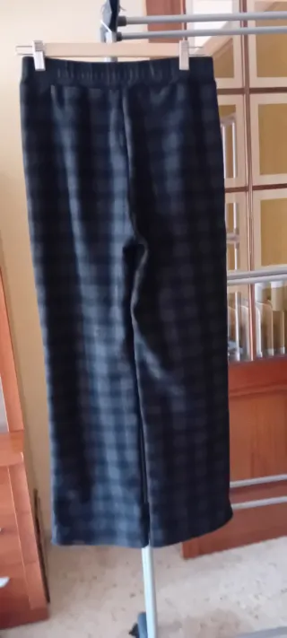 Pantalón cuadros franela invierno mujer